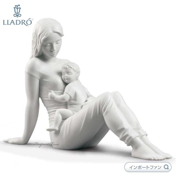 LLADRO リヤドロ かわいい我が子 マットホワイト 赤ちゃん 母親