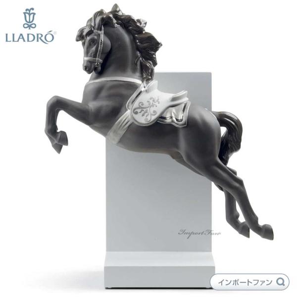 LLADRO（リヤドロ） 挑戦 リデコ シルバー 馬 ブックエンド ブック