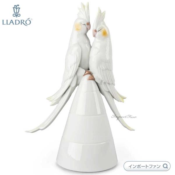 LLADRO リヤドロ 恋するオカメインコ 鳥 カップル 置物 01009447 LLADRO リヤドロ 恋するオカメインコ 鳥 カップル 置物 01009447