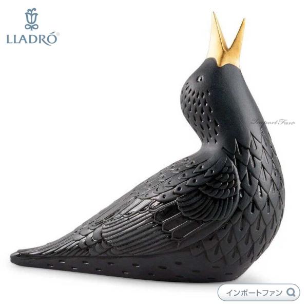 LLADRO リヤドロ ムクドリ 1 ブラック 黒 鳥 01009676 ギフト