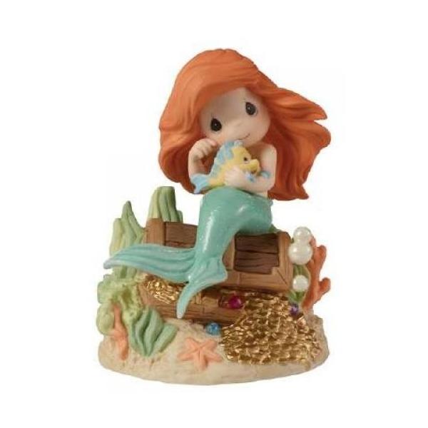 可愛いクリスマスツリーやギフトが アリエルとフランダ プレシャスモーメンツ 愛は最高の宝物 Moments Precious Moments Precious Treasure Greatest The Is Love ディズニー リトルマーメイド 置物