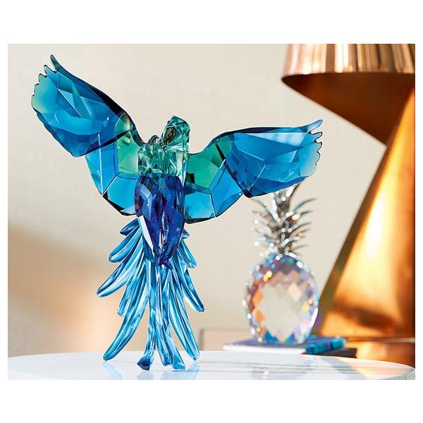 SWAROVSKI スワロフスキー オウム (ブルー) 鳥 5136775 置物