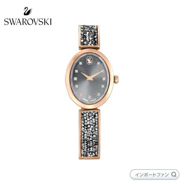 SWAROVSKI スワロフスキー クリスタルロックオーバル ウォッチ 腕時計
