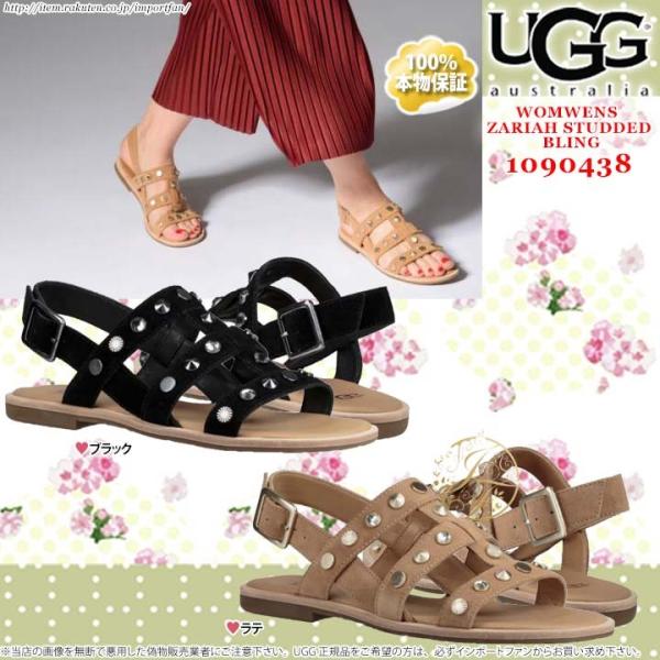 UGG サンダル UGG アグ サンダル レディース ファンケット 1113474 ブラック