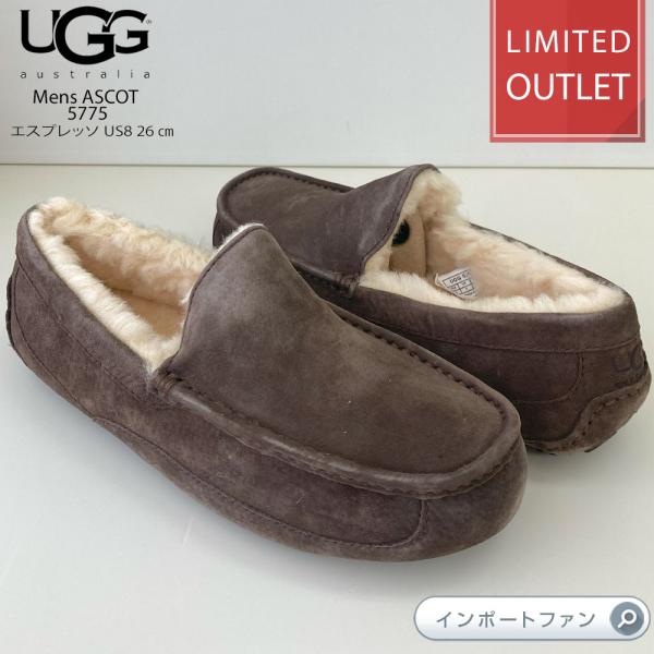 ラスト1点 アウトレット価格 US8 26cm UGG アグ メンズ ASCOT 