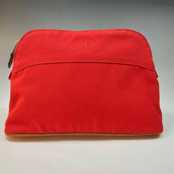 HERMES エルメス/ボリードポーチ25MM /バーミリオン /小物 化粧ポーチ  