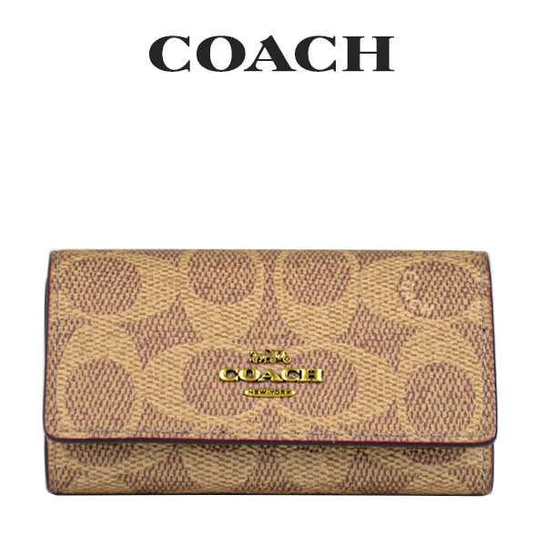 コーチ Coach レディース 小物 キーケース B4nq4 ブラス タンラスト b4nq4 インポートブランドロータス 通販 Yahoo ショッピング