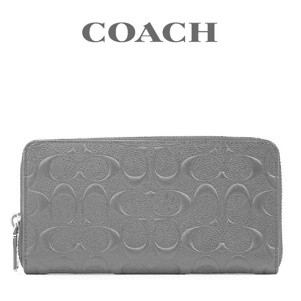 超美品の Coach コーチ 長財布 エンボス エンジ 長財布 Williamsav Com