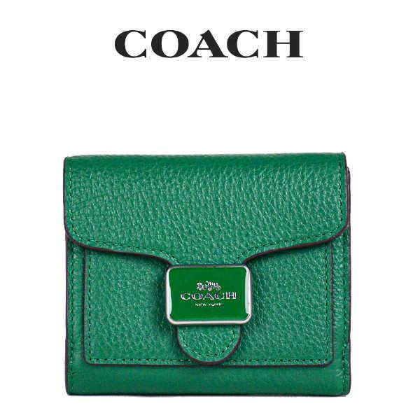 コーチ COACH アウトレット レディース 財布 二つ折り財布 C7428 SV/GN(グリーン) グリーン