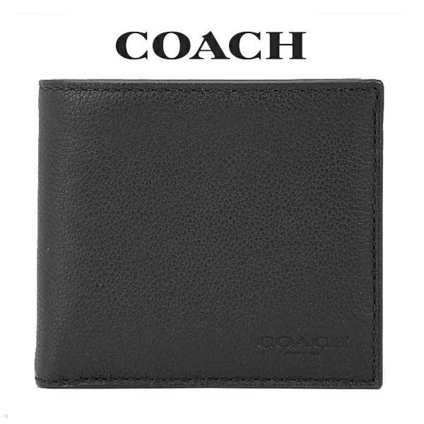 コーチ COACH アウトレット メンズ 財布 二つ折り財布 F75003 BLK 