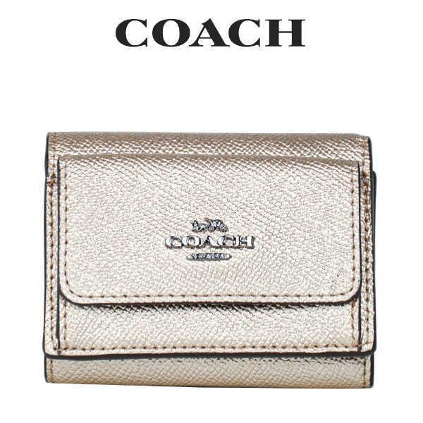 コーチ Coach アウトレット レディース 財布 ミニ財布 三つ折り財布 Gmo3z ガンメタル プラチナ 在庫処分 gmo3z インポートブランドロータス 通販 Yahoo ショッピング