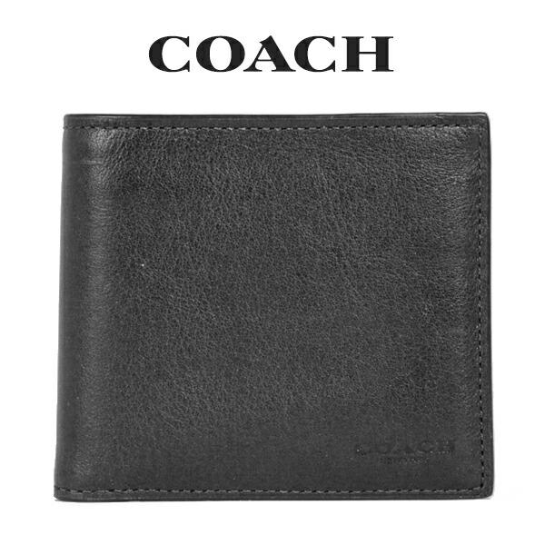 コーチ Coach メンズ 財布 二つ折り財布 Blk ブラック blk インポートブランドロータス 通販 Yahoo ショッピング