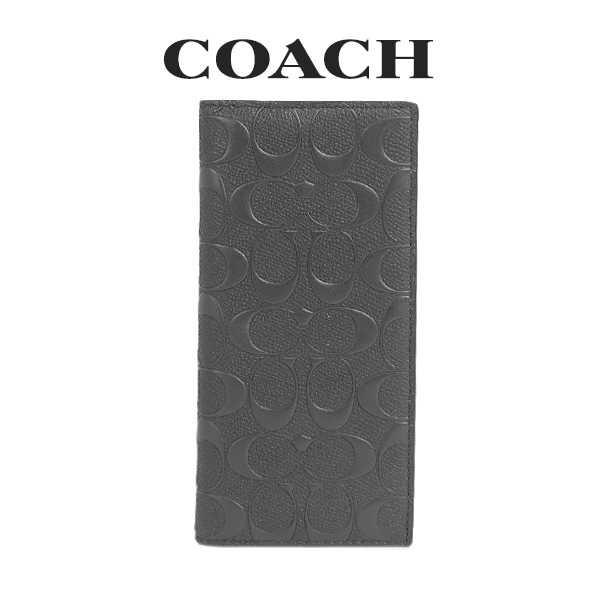 コーチ Coach メンズ 財布 二つ折り長財布 Qb Bk ブラック 在庫処分 qbbk インポートブランドロータス 通販 Yahoo ショッピング