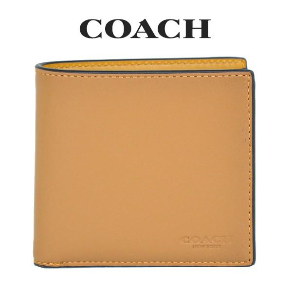 コーチ Coach メンズ 財布 二つ折り財布 Pv5 ライト トフィー フラックス pv5 インポートブランドロータス 通販 Yahoo ショッピング