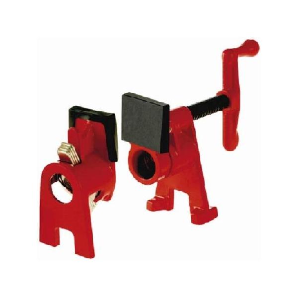 BPC-H34 3/4-Inch H Style Pipe Clamp, red (3/4 inch (2-Pack))