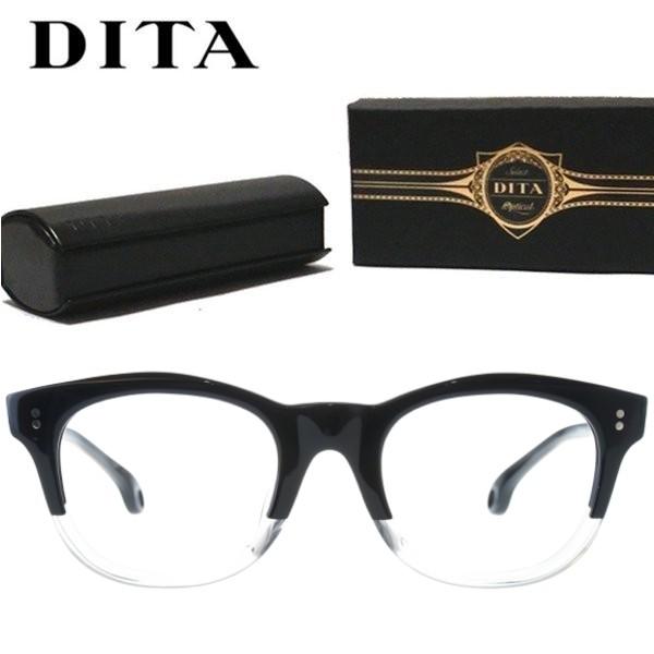 DITA prophetレジェンド高級サングラス50ブラック艶消しディータメガネ Dita（ディータ） ボストン 伊達 メガネ PROPHET Dita Legends