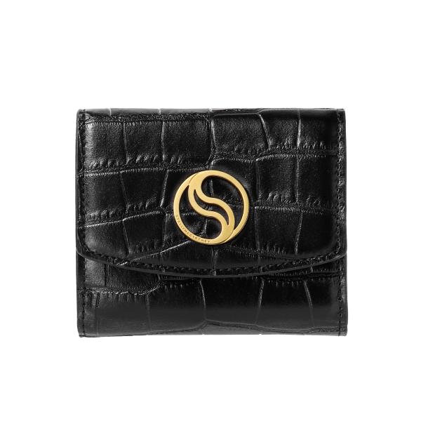 STELLA MCCARTNEY S-ウェーブ コンチネンタルウォレット BLUSH Women Blush S-Wave Crystal Hotfix Wallet on Strap | Stella