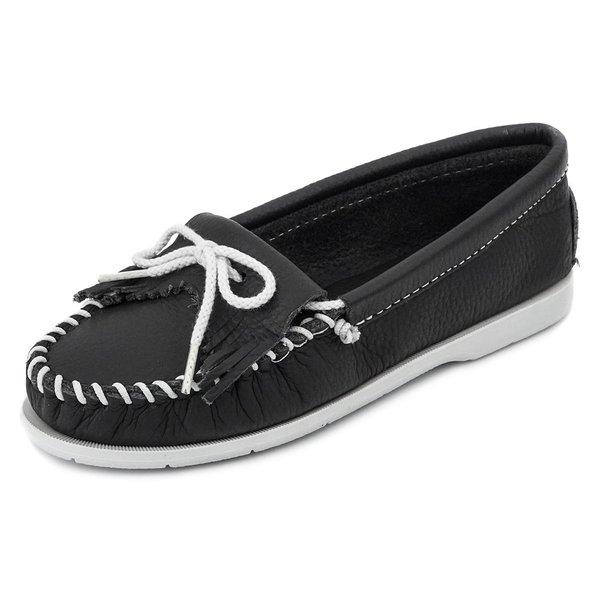 Minnetonka ミネトンカ モカシン レディース 9 Kilty Unbeaded スリッポン レザー フリンジ 5 8 Navy ネイビー Fhj9 インポートショップteresa 通販 Yahoo ショッピング