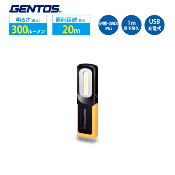 ワークライト LED 充電式 作業灯 GENTOS GZ-BA30
