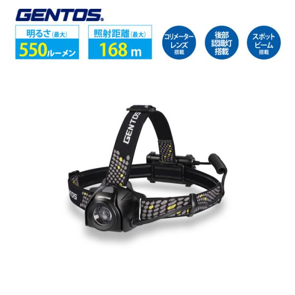 ○コリメータレンズ：拡散する光を中央に集めて遠くへ光を飛ばすレンズ。リフレクタータイプよりも中央に光を集めることができる。○インスタントオフスイッチ：点灯後、一定時間経過後にスイッチを押すとどのモードからでも1回の操作で消灯できる。○後部認...