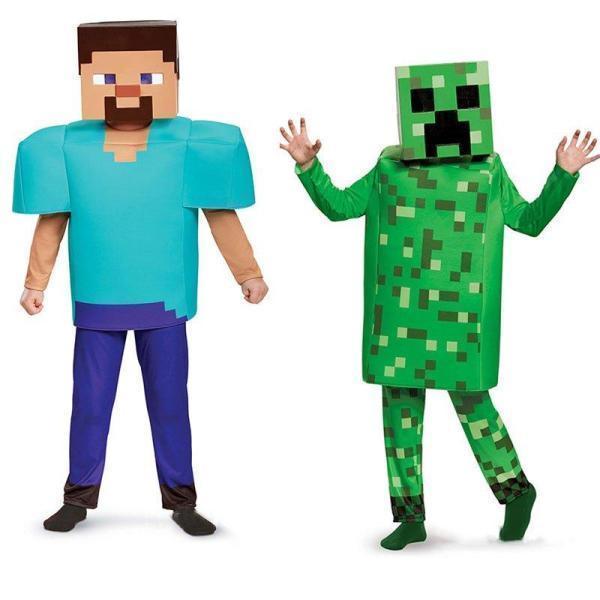ハロウィン コスプレ 衣装 MINECRAFT マインクラフト スティーブ ハロウィン キッズ コスチューム 男の子 S-XL 子供 仮装