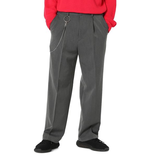 ウォレットチェーンパンツ スラックス ボトムス 黒 メンズファッション メンズ 韓国ファッション Kitsparana Com Br