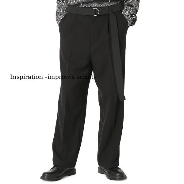 スラックス リングベルト パンツ ワイド ボトムス メンズファッション メンズ 韓国ファッション 221 Improves インプローブス 通販 Yahoo ショッピング