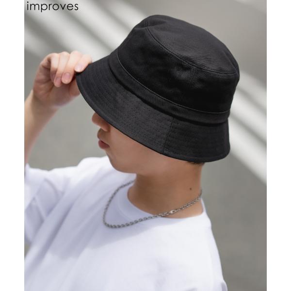 KENJI極美品 STONE  コットン バケットハット XL improves（インプローブス） ハット メンズ コットン バケットハット