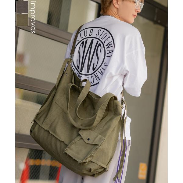 新品 KAPITAL デザイン ミリタリーキャンバス ショルダーバッグ ブルー 新品 KAPITAL デザイン ミリタリーキャンバス ショルダーバッグ