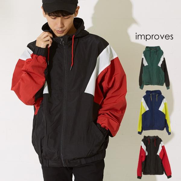 improves ナイロン パーカー メンズ マウンテンパーカー improves ナイロン パーカー メンズ マウンテンパーカー
