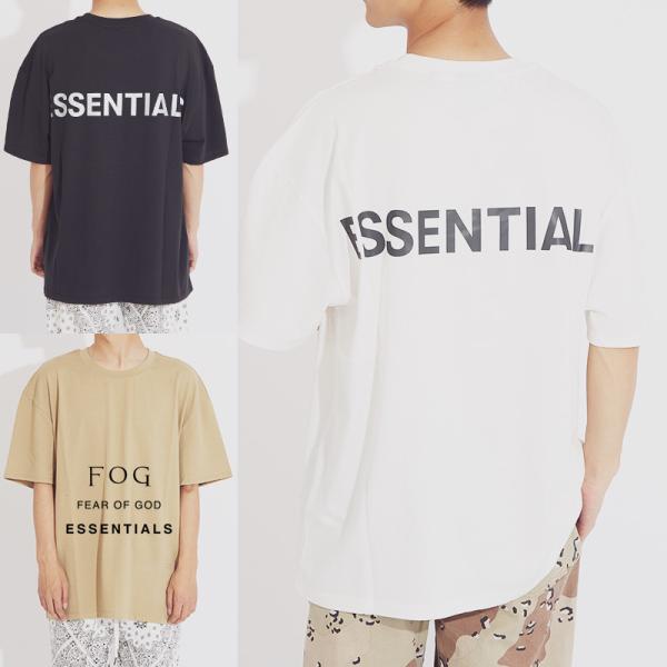 【FEAR OF GOD】 FOG ロゴ コットンジャージー オーバーTシャツ FEAR OF GOD ESSENTIALS コットンジャージー オーバーサイズ T