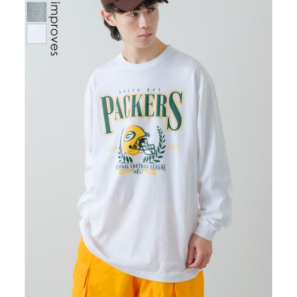 NBA/NFL/NHL/MLB ロンT メンズ 別注NFL Green Bay Packers