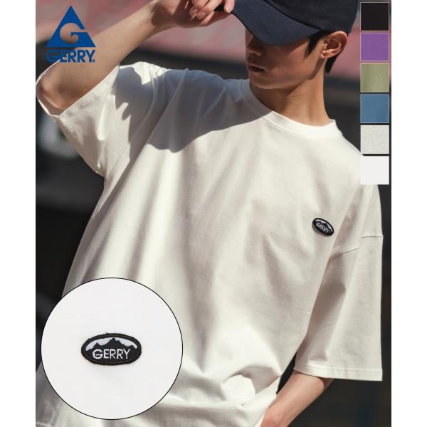 半袖Tシャツ メンズ GERRY ジェリー 別注ワンポイント カットソー バックプリント ワンポイント 刺しゅう アウトドア ストリート アメカジ 古着MIX