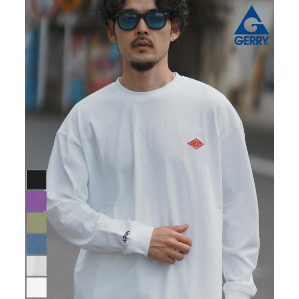 長袖Tシャツ メンズ GERRY ジェリー 別注 ワッペン 刺しゅう ロンT カットソー バックプリント ワンポイントプリント アウトドア ストリート アメカジ