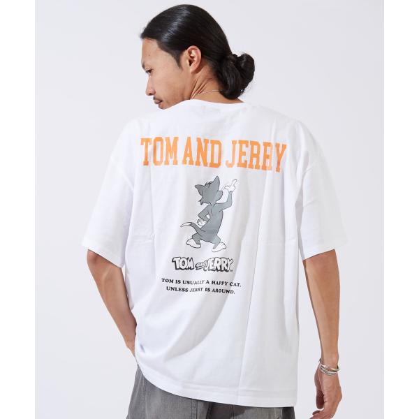 半袖Tシャツ メンズ TOM&JERRY トムとジェリー プリント カットソー カートゥーン 大きめ アメカジ カジュアル スケーター ストリート 古着MIX