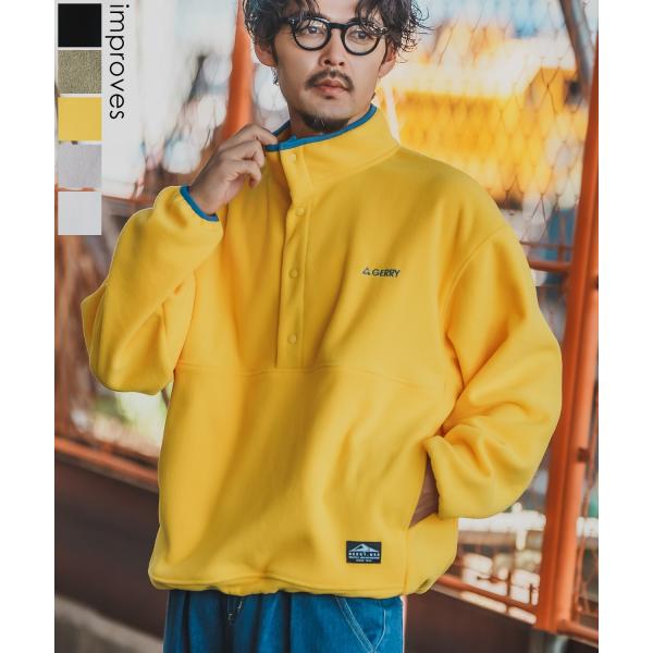 GERRY（ジェリー） フリース メンズ ハーフスナップ プルオーバー