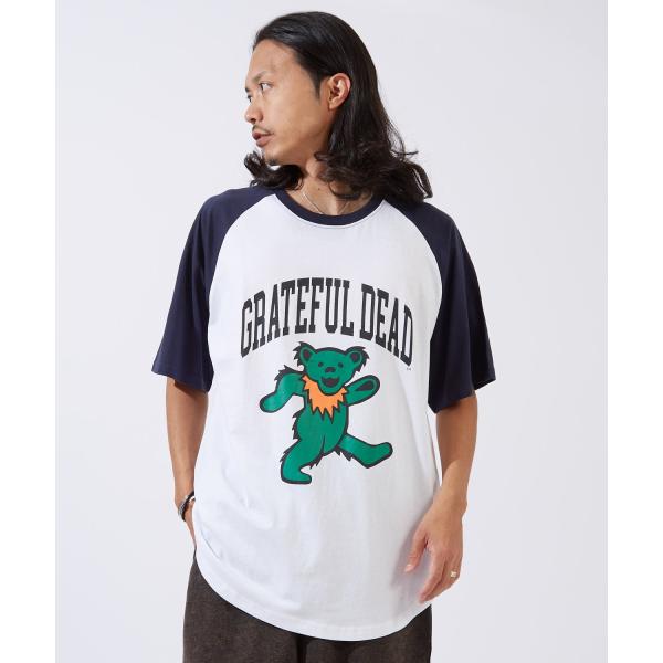 半袖Tシャツ メンズ GRATEFUL DEAT グレイトフルデッド カットソー ラグラン キャラクター オーバーサイズ ビッグシルエット 大きめ カジュアル アメカジ