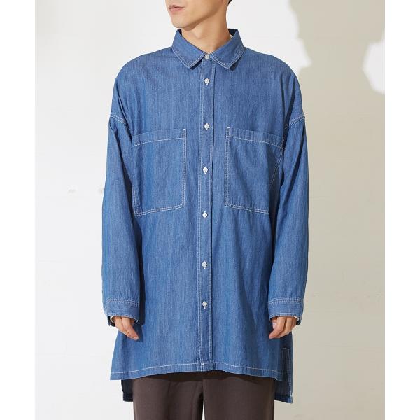 デニム ビッグシルエット シャツ メンズ 長袖 ビッグシャツ オーバーサイズ デニムシャツ ロング丈 長袖シャツ 青 Buyee Buyee 提供一站式最全面最專業現地yahoo Japan拍賣代bid代拍代購服務 Bot Online