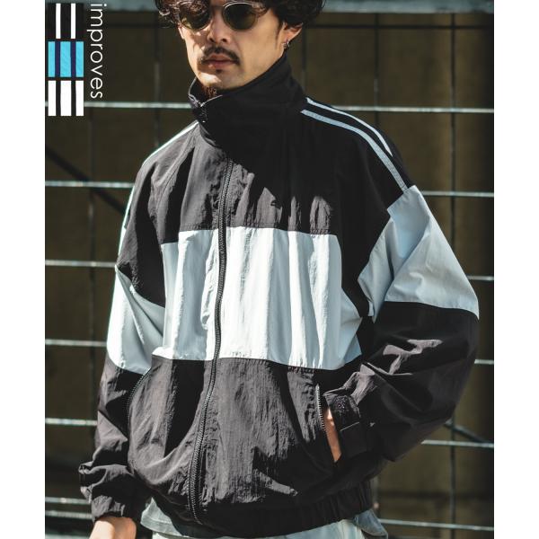 ■美品■匿名配送■ウインドブレーカー■ナイロンジャージ■セットアップ improves ナイロンジャケット メンズ ナイロン タスラン