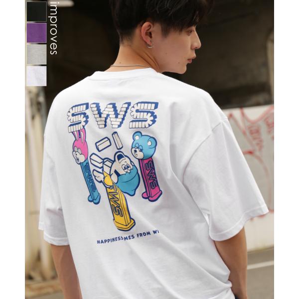 半袖Tシャツ メンズ SIDEWAY STANCE サイドウェイスタンス オリジナルプリント キャンディトイ グラフィック カットソー アメカジ スケーター ストリート