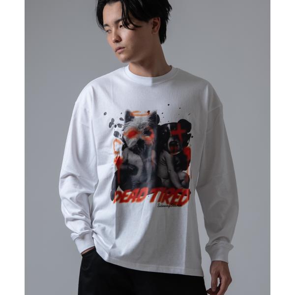長袖Tシャツ メンズ SIDEWAY STANCE サイドウェイスタンス オリジナルプリント ベビードッグ グラフィック ロンT カットソー スケーター ストリート 古着 韓国