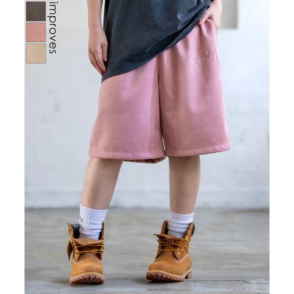 ショートパンツ メンズ SIDEWAY STANCE サイドウェイスタンス スエードポンチ ハーフパンツ ショーツ アメカジ カジュアル スケーター ストリート 古着MIX 韓国