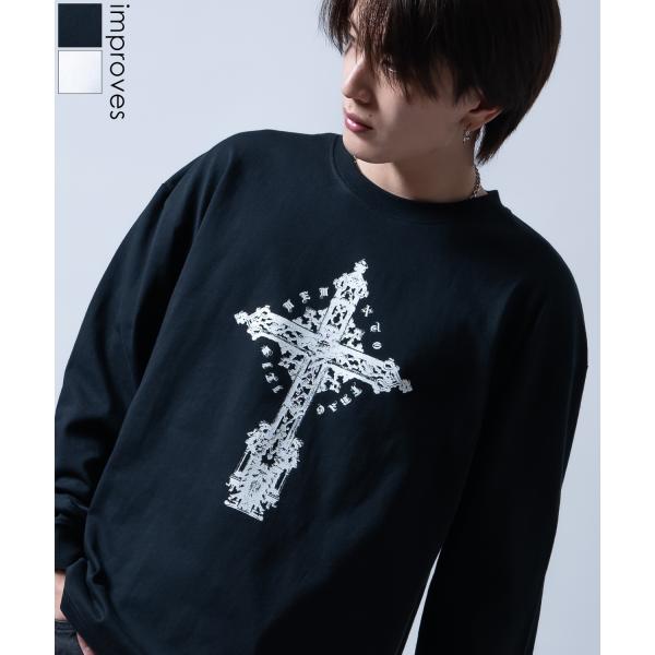 improves（インプローブス） 長袖Tシャツ メンズ クロス ロンT 十字架