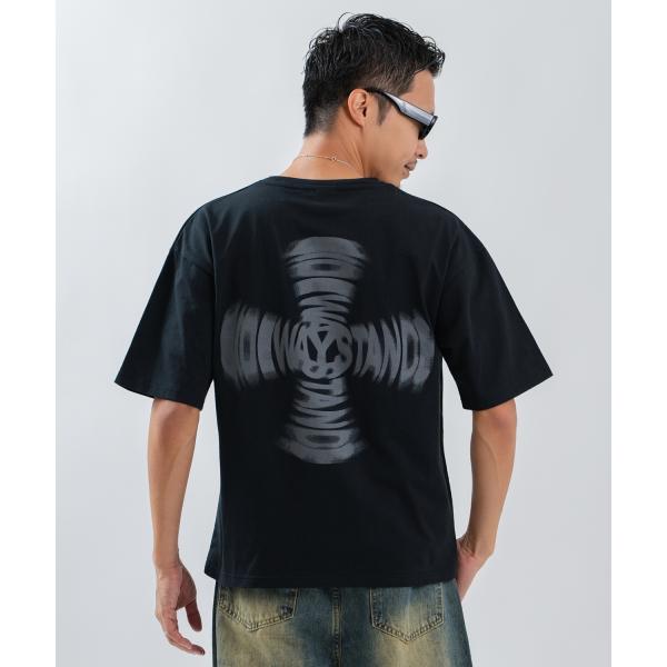 半袖Tシャツ メンズ レディース フォトプリント 綿100 ビッグシルエット SIDEWAY STANCE オーバーサイズ ストリート 古着MIX