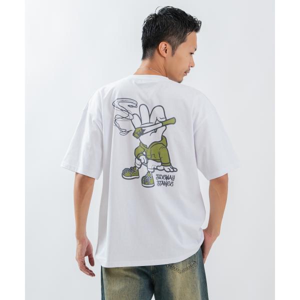 半袖Tシャツ メンズ レディース フォトプリント 綿100 ビッグシルエット SIDEWAY STANCE オーバーサイズ ストリート 古着MIX