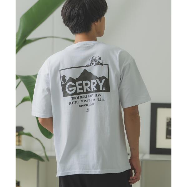 半袖Tシャツ メンズ GERRY×SIDEWAY STANCE ジェリー サイドウェイスタンス 別注コラボ プリント カットソー クマ アウトドア アスレジャー アメカジ