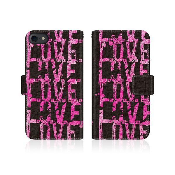 iPhone 7 (iPhone7) �I���W�i���f�U�C�� �y LOVE. LOVE. LOVE. The Pink �X���� �_�C�A���[  �z