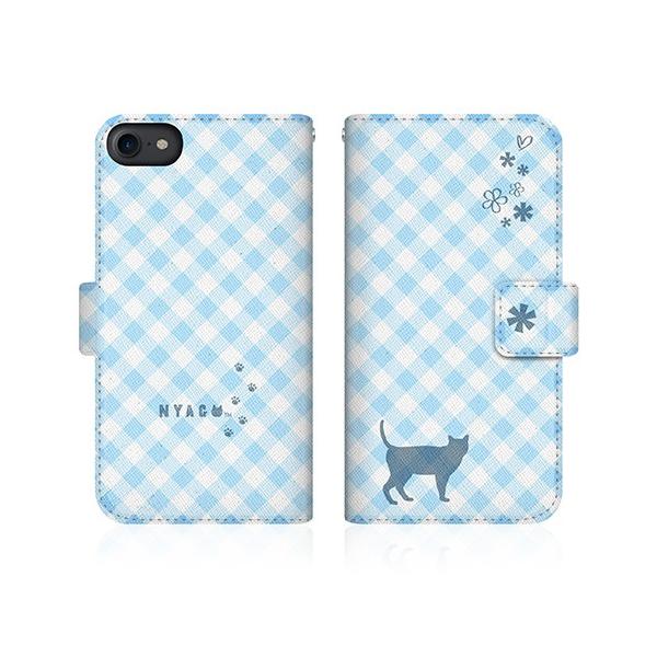 iPhone 7 (iPhone7) �I���W�i���f�U�C�� �y NYAGO �m�[�g �T�}�[ �t�����[ �_�C�A���[ �L���b�g �V���G�b�g - �u���[ �z