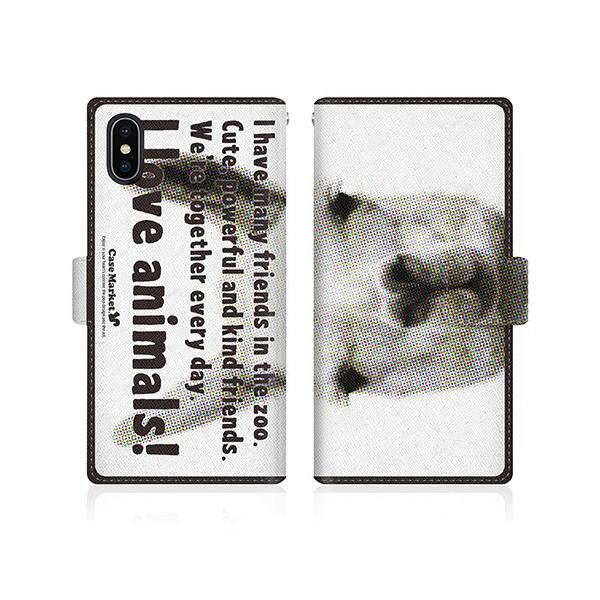 iPhone X (iPhoneX) �I���W�i���f�U�C�� �y CaseMarket Zoo I love Animals ! - ���}  �z
