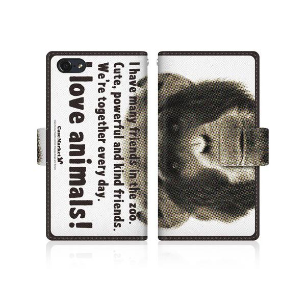 iPod touch ��6���� (iPod-touch6) �I���W�i���f�U�C�� �y CaseMarket Zoo I love Animals ! - �`���p���W�[  �z